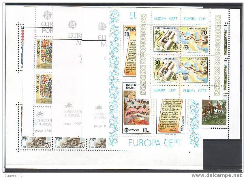 (2484) Europa Cept Ex Year / Annee / Jahrgang 1982 **/ Mnh  Michel 262,00 - 1982