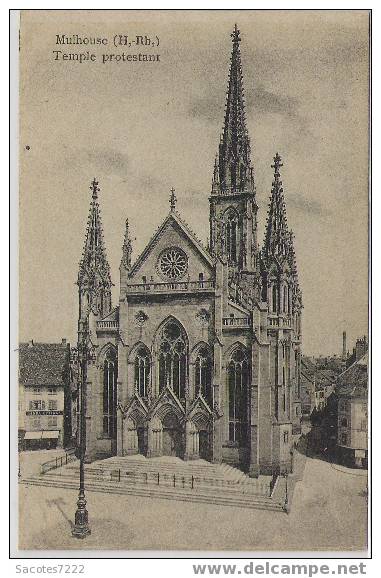 MULHOUSE  TEMPLE PROTESTANT - Andere & Zonder Classificatie