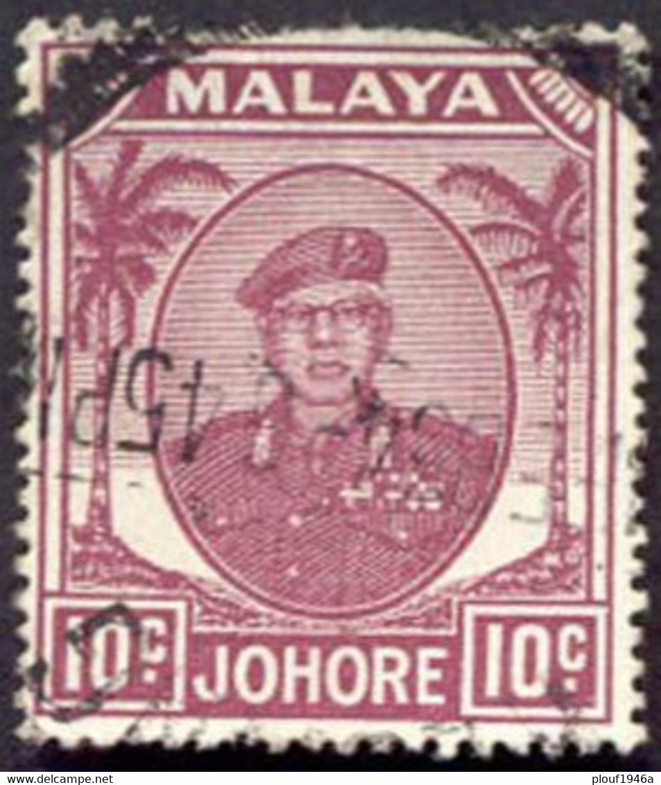 Pays : 293 (Malaysia : Etats Fédérés De Malaysia (Johore) (Protectorat Britannique))  Yvert Et Tellier N° :  116 (o) - Johore