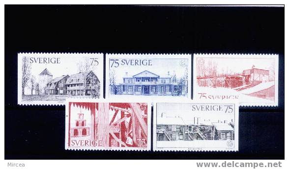 Suede  Yv.no.887/91 Neufs** - Unused Stamps