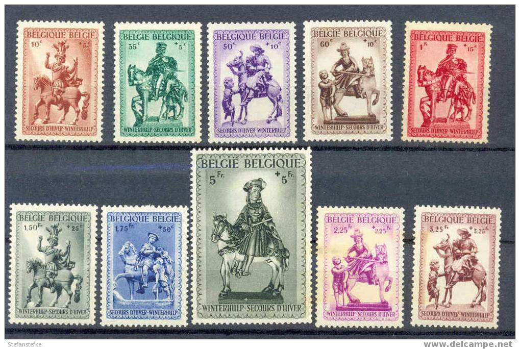 Belgie Ocb Nr : 583 - 592 ** (zie Scan) Nr 587 Rouille - Unused Stamps