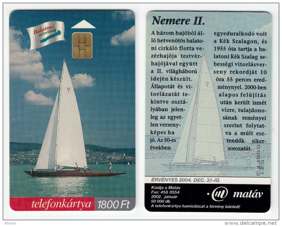 Hungary - P-2002-01 - Sailing Ship - Nemere 2. Xy021 - Barcos