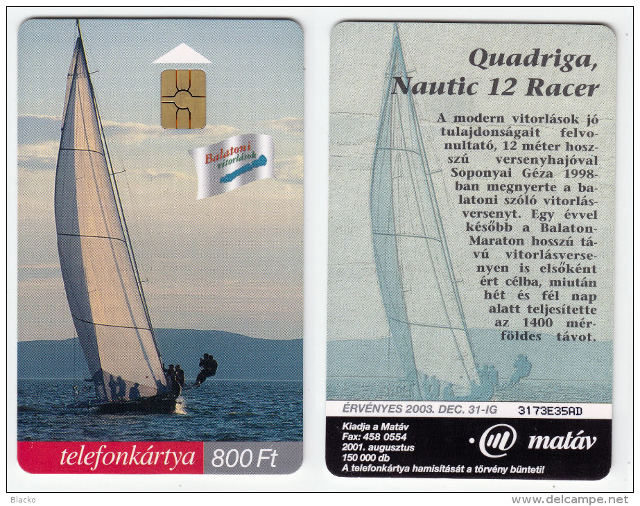 Hungary - P-2001-27 - Sailing Ship - Quadriga Xy062 - Boten