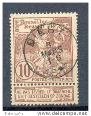 Belgie Ocb Nr : 73 Gestempeld DIEST Nipa = 60 (zie Scan) - 1894-1896 Tentoonstellingen