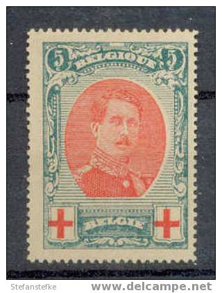 Belgie Ocb Nr : 132 * Met Scharnier  (zie Scan) - 1914-1915 Croix-Rouge