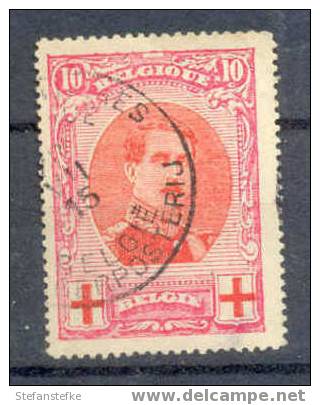 Belgie Ocb Nr : 133 Gestempeld  (zie Scan) Leger Aminci - 1914-1915 Croix-Rouge