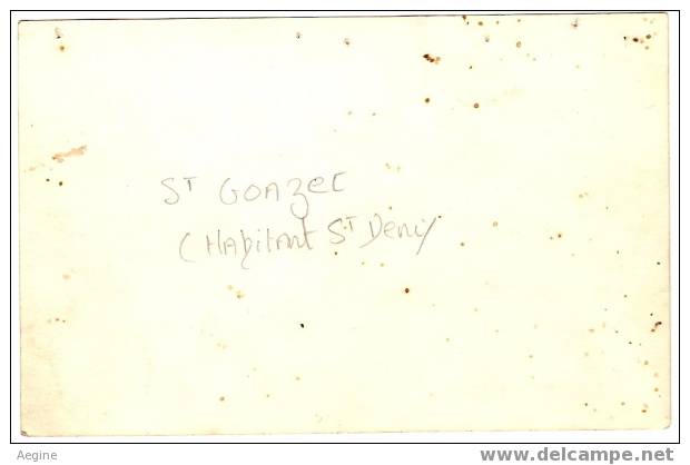 Ref No 29142- Carte Photo - Inscription Au Verso - St Goazec - Habitant St Denis - - Altri & Non Classificati