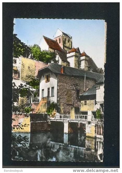 CPSM - La Roche Posay Les Bains - L'église Fortifiée Au-dessus Du Moulin  Sur La Creuse (CIM 110) - La Roche Posay