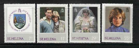 ST. HELENA 1982 Stamps Diana Birthday MNH 361-364 # 2041 - Royalties, Royals