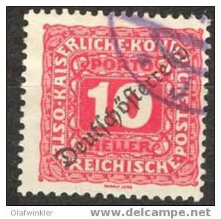 Austria Postage Dues 1919 Mi / ANK 65 Used / Obl. / Gestempelt - Taxe