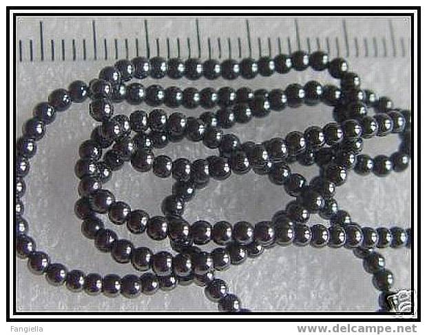 Lot De 30 Perles En Véritable Hématite Environ 2mm - Pearls