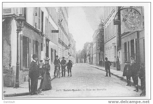 94 /*/ VAL DE MARNE / SAINT MANDE / Rue De Berulle / ANIMEE / 217 / - Saint Mande