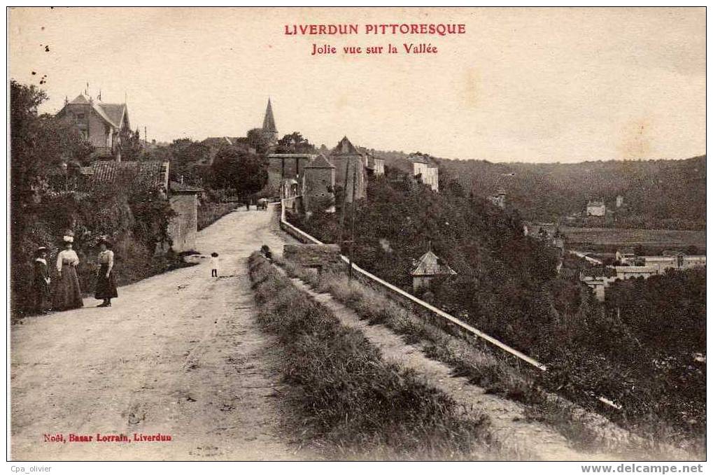 54 LIVERDUN Vue Sur La Vallée, Animée, Liverdun Pittoresque, Ed Noel, 191? - Liverdun