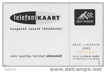 Estonia-logo- 100 Kroon-ID-number Inthe Middle 1995 Y - Telekom-Betreiber