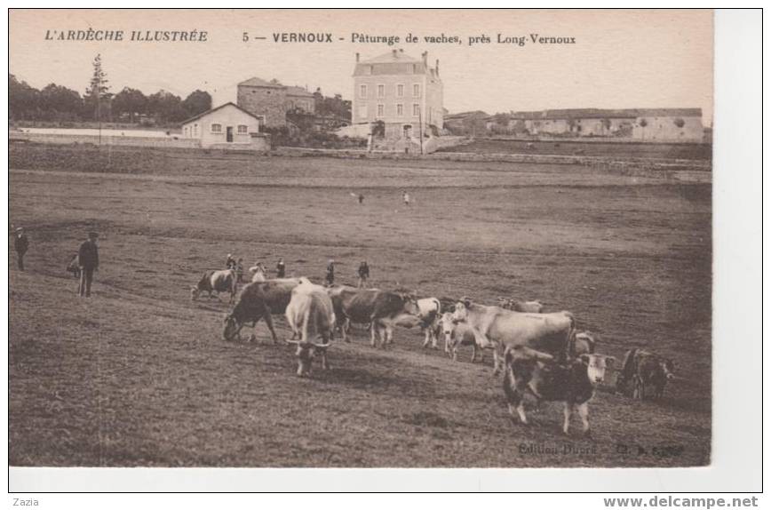 07.045/ VERNOUX.Paturage De Vaches PrésLong Vernoux - Vernoux