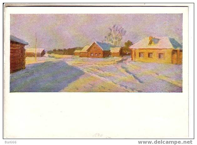 GOOD RUSSIA ART POSTCARD 1961 - Krymov - Winter - Andere & Zonder Classificatie