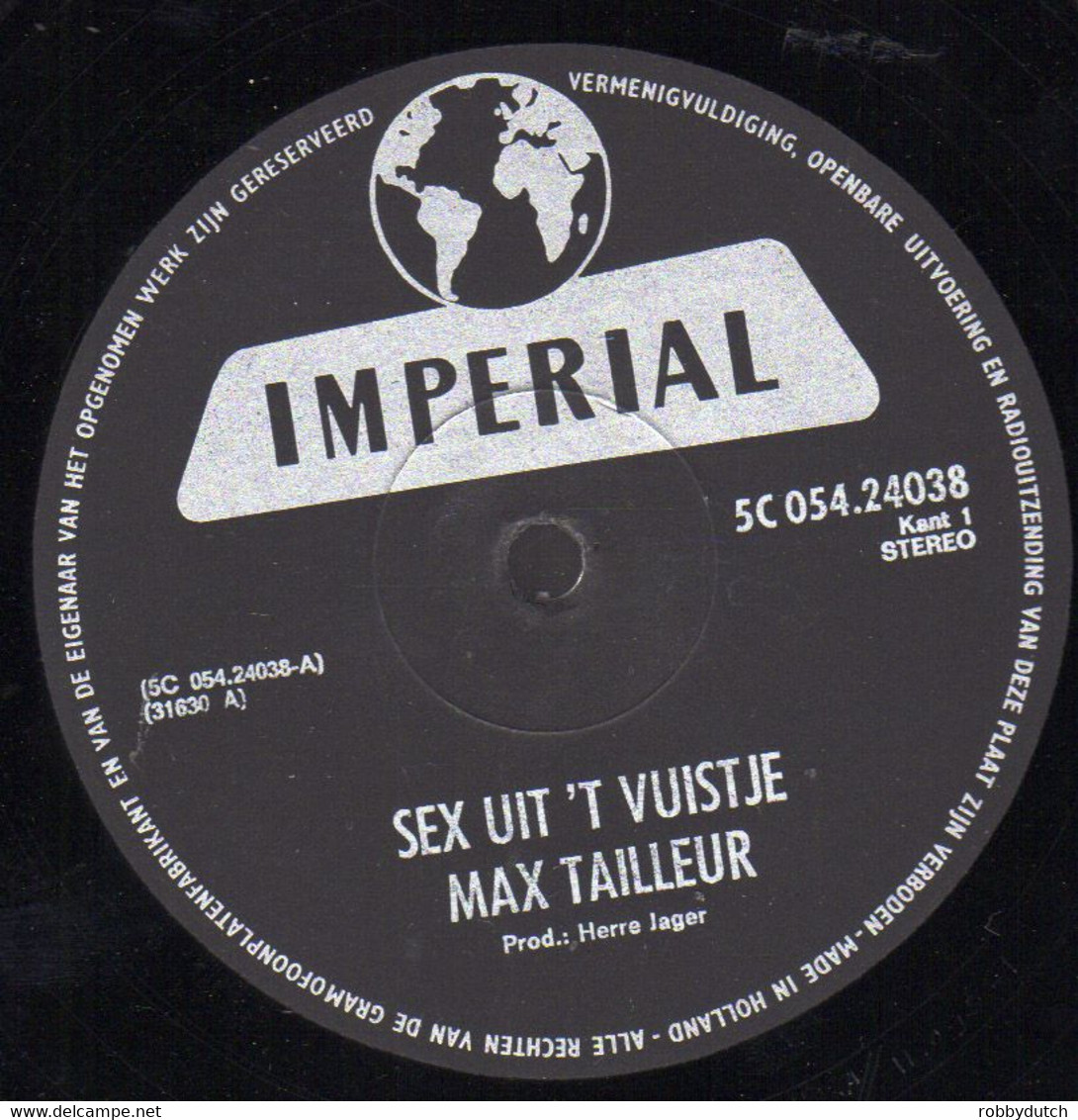 * LP * MAX TAILLEUR- SEX UIT 'T VUISTJE - Cómica