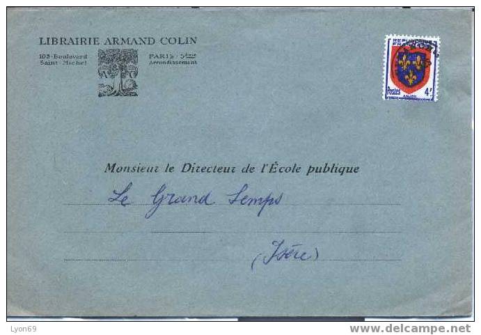 PREOBLITERE SUR LETTRE   BLASON - 1893-1947