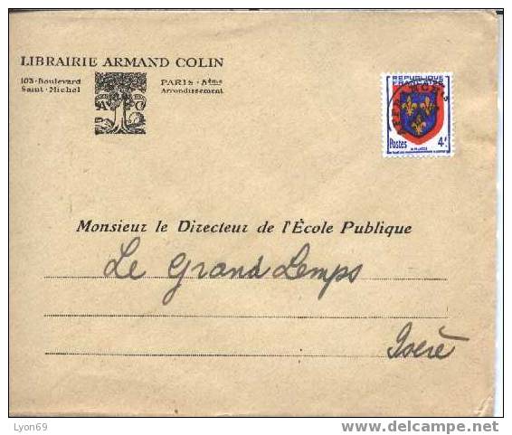 PREOBLITERE SUR LETTRE   BLASON - 1893-1947