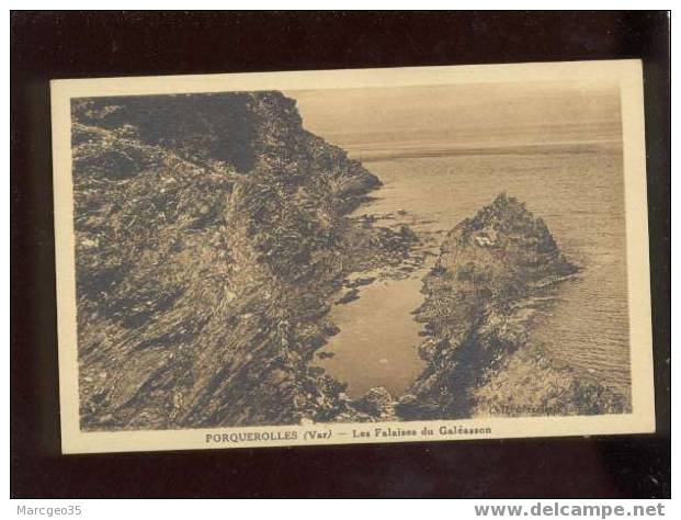 007384 îles Porquerolles  Les Falaises Du Galéasson édit.combier Coll Mazelle...? - Porquerolles