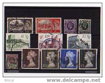 Lot 12 Timbres Obliteres - Collections