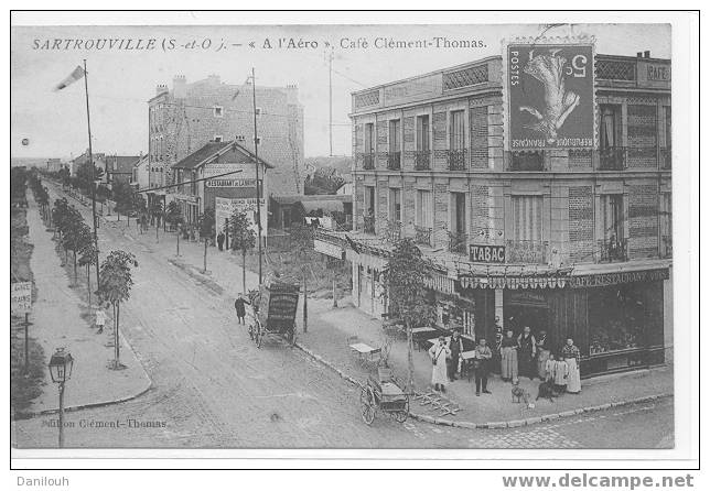 78/*/ YVELINES / SARTROUVILLE / A L'aéro Café Clément Thomas / Ed Clément Thomas / ANIMEE / - Sartrouville