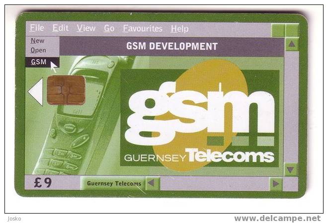 GSM Mobil Phone G. Telecoms ( Guernsey Rare Card 9. Pounds ) Telephone Phone Telephones Phones Telefono Telefon Telefoon - Telekom-Betreiber