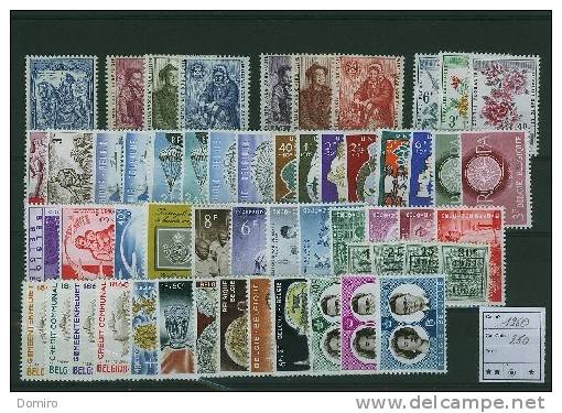 Année 1960 ** (MNH)  -  Complet Y Compris Le BL 32 **   Cote COB :  244.50 € - Full Years