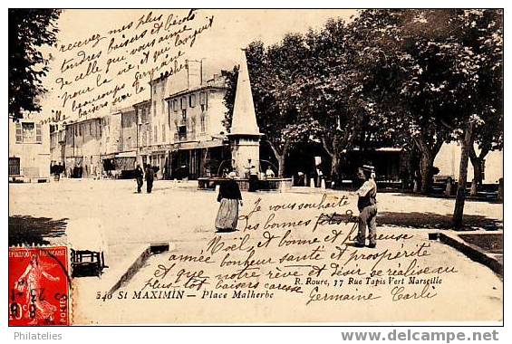 St  Maximin   Place Malherbe 1911 - Saint-Maximin-la-Sainte-Baume