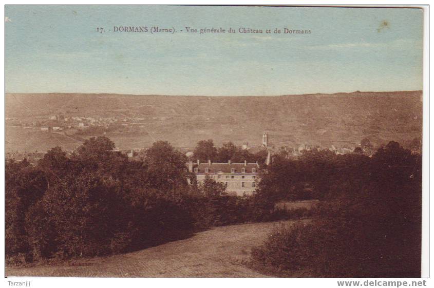 CPA De Dormans ( Marne 51) Vue Générale Du Château Et De Dormans - Dormans