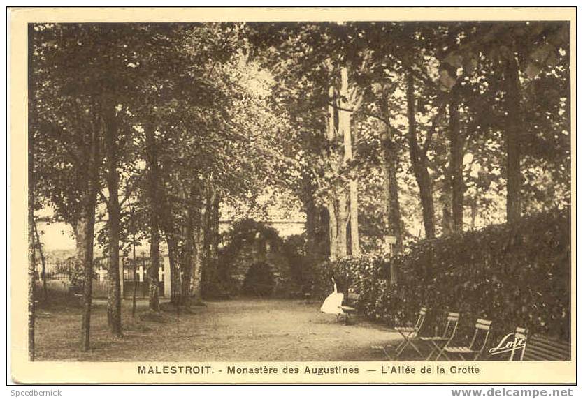 4460 Malestroit CPA Monastere Des Augustines L'allee De La Grotte Loic - Malestroit
