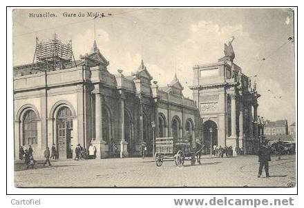 Station Brussel Gare De Midi Buitenzicht - Gares - Sans Trains