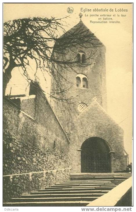 Eglise Abbatiale De Lobbes - La Tour Et Le Porche - XIème S. - Lobbes