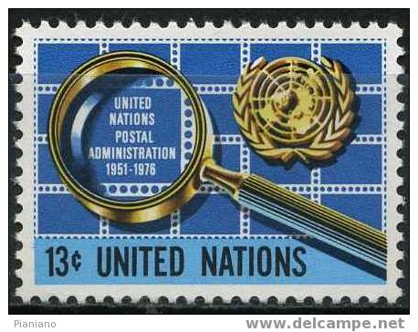P´IA - ONN - 1976 - 25° De L´Amministration Postale Des N.U. - (Yv 269-70) - Nuevos