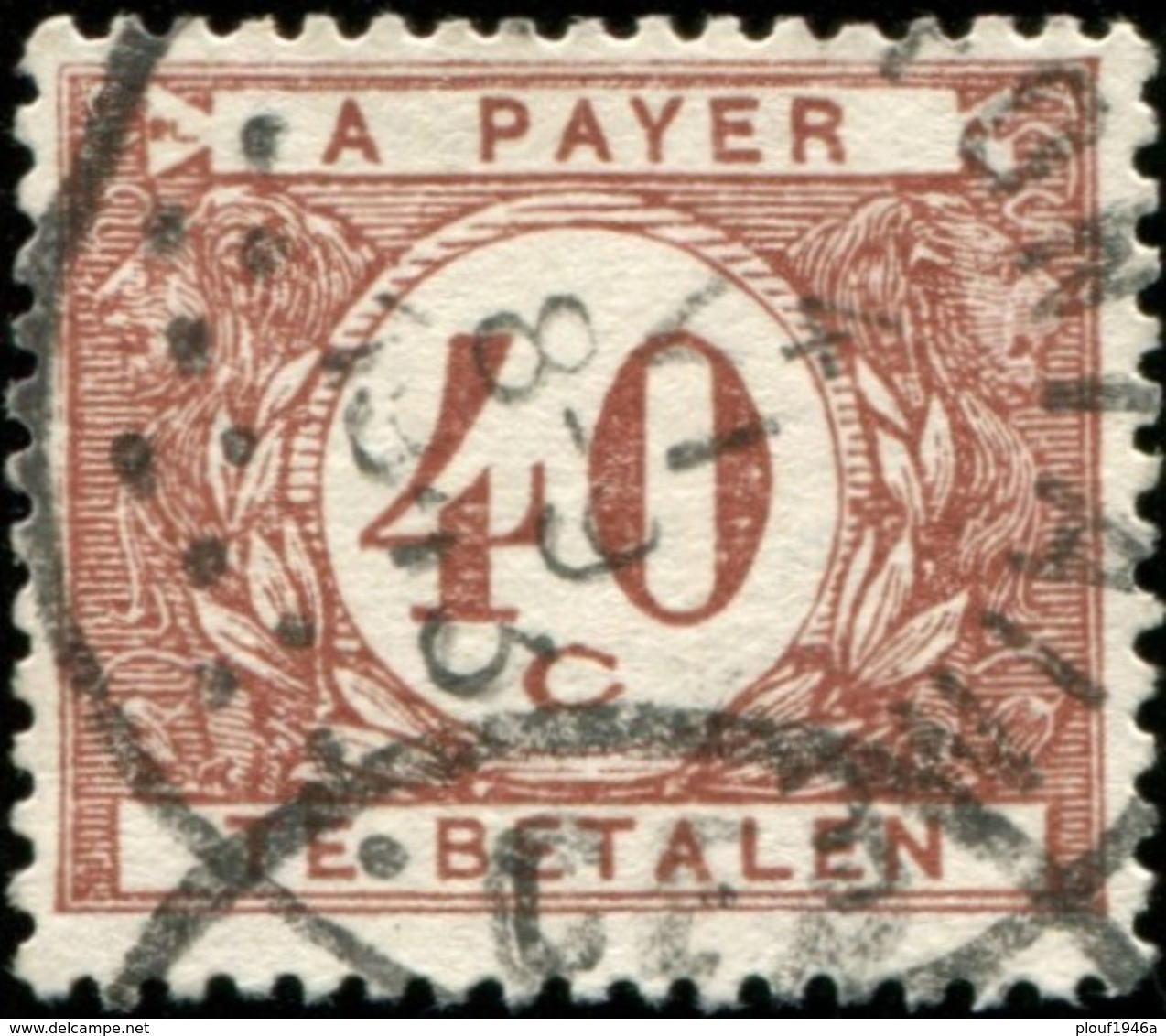 COB N° : TX  37 (o) - Timbres