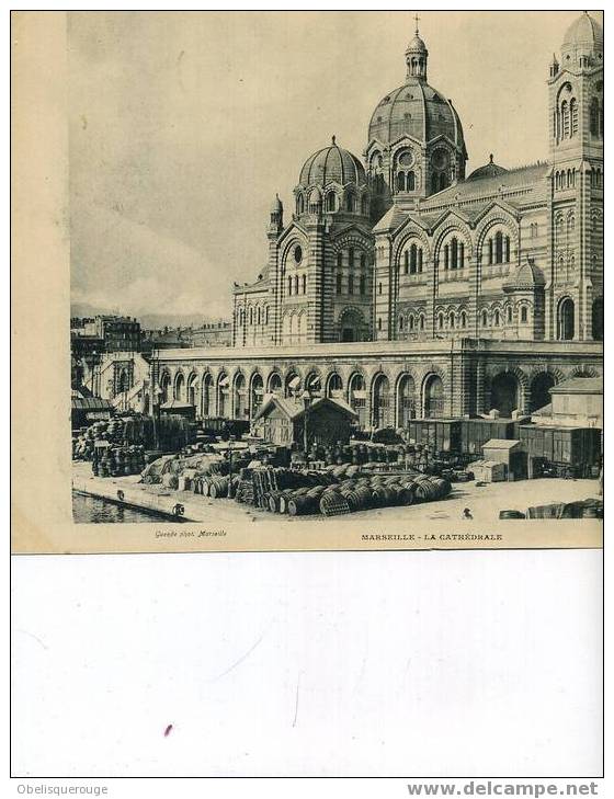 13 CARTE MAXIMUM 32CMX21CM LA CATHEDRALE ET LES QUAIS ETS MARGNAT TONNEAUX  ANIMATIONAVANT 1905 - Joliette