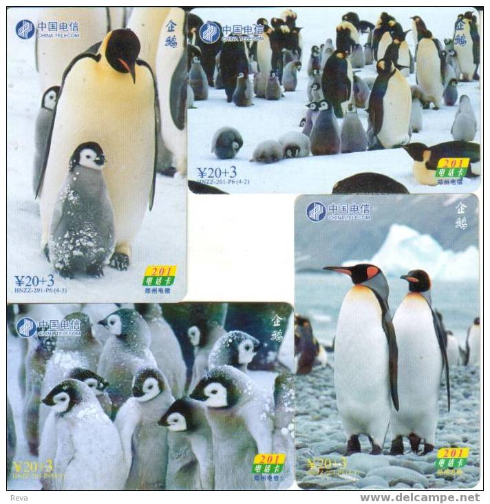 CHINA  SET OF 4   PENGUIN  BIRD  BIRDS   SPECIAL PRICE !! - China