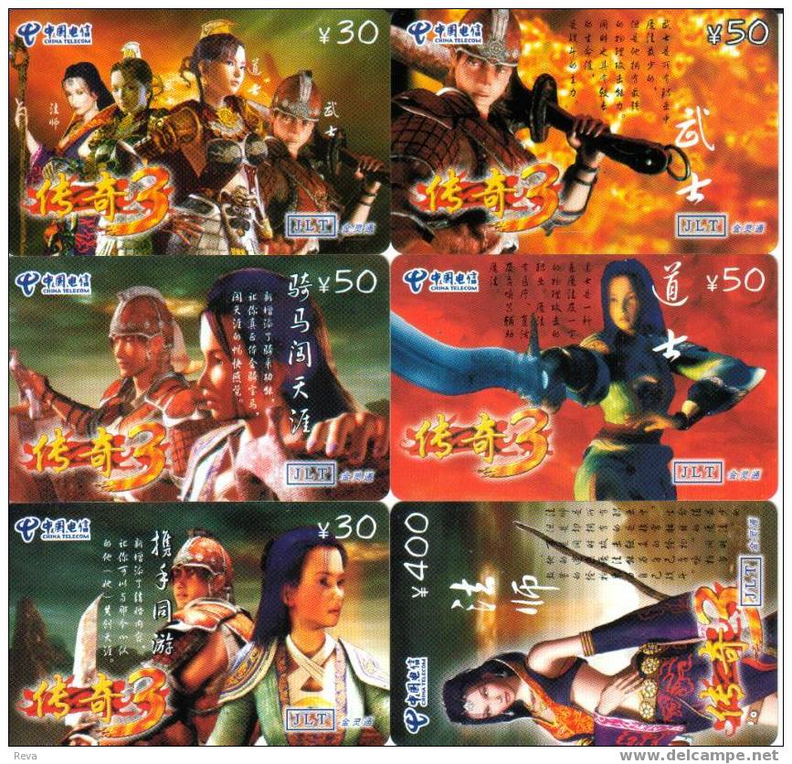 CHINA  SET OF 6  VERY HIGH  FV 610 Y    BEAUTIFUL  WOMAN  GIRL  MOVIE  FILM   SPECIAL PRICE !! - China