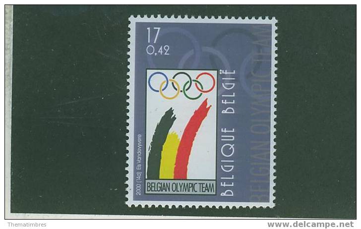 EF0377 Logo Equipe Belge 2906 Belgique 2000 Neuf ** Jeux Paralympiques De Sydney - Sommer 2000: Sydney