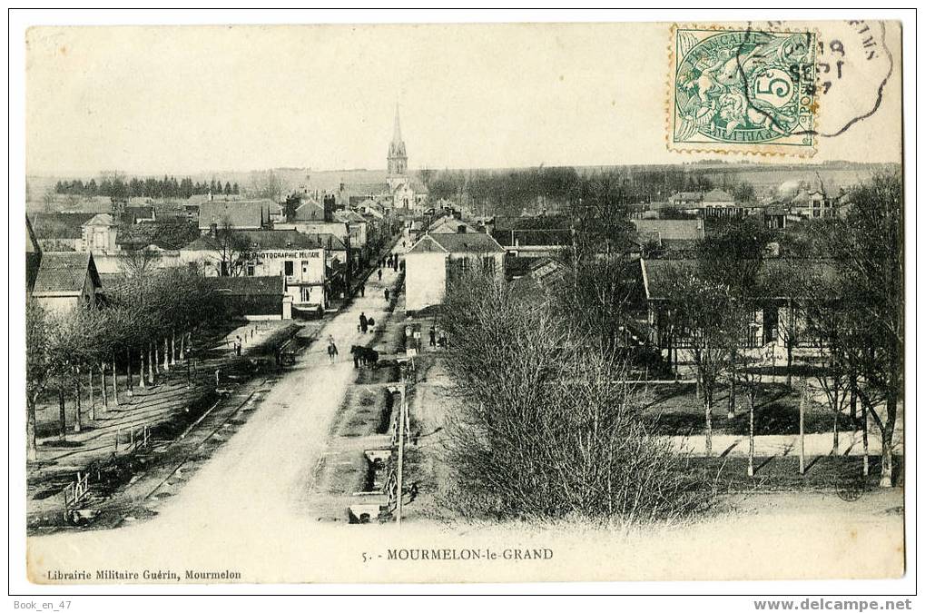 {26807} 51 Marne Mourmelon Le Grand . Animée , Librairie Militaire Guérin , Circulée En 1907 - Mourmelon Le Grand