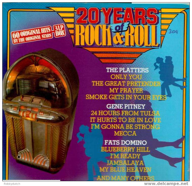 * 3LP Box* 20 YEARS OF ROCK & ROLL - 60 Original Hits - L@@K!!!!! - Compilaciones