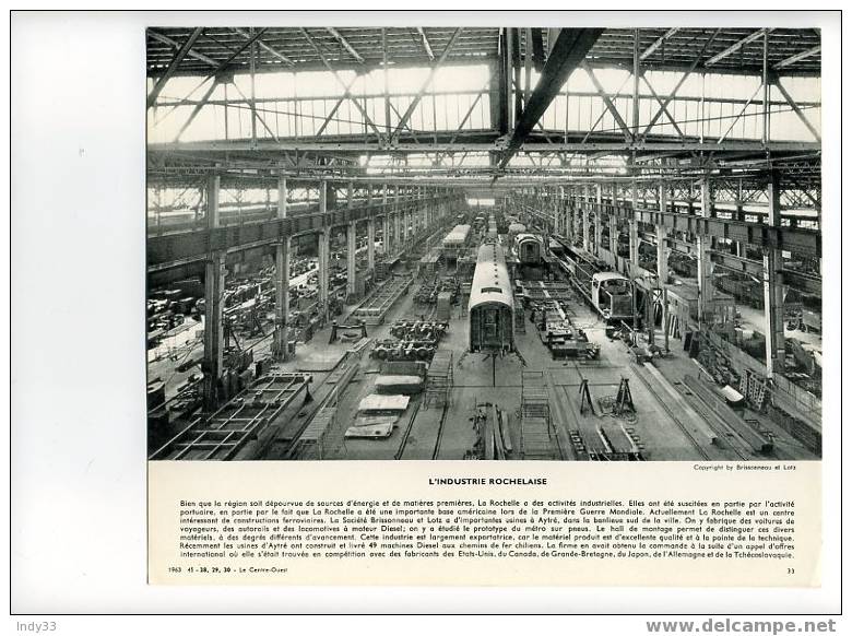 "L´INDUSTRIE ROCHELAISE : LA SOCIETE BRISSONNEAU ET LOTZ". REPRO PHOTO . - Altri & Non Classificati