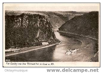 Carte D´allemagne  (die Loreley Mit Dem Felsental Bei St.goar A.RB) 1950 - Loreley