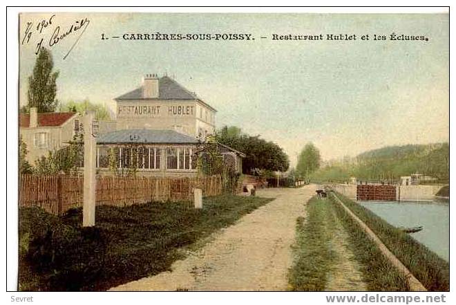 CARRIERES SOUS POISSY- Restaurant Hublet Et Les écluses - Carrieres Sous Poissy