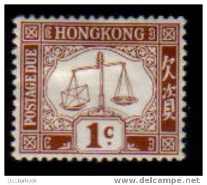 HONG KONG   Scott   #  J 1*  VF MINT Hinged - Postage Due