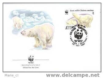 Superbe FDC WWF N°10 : Mockba (ours Blanc) - Ours
