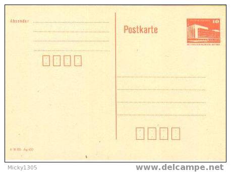 DDR / GDR Ganzsache Postkarte ** / Postcard ** (X180) - Postkarten - Ungebraucht