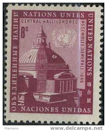 PIA - ONN - 1958 - 10° De La Première Assemblée Au Centre Hall De Londres - (Yv 58-59) - Unused Stamps