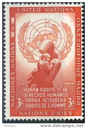 PIA - ONN - 1954 - Journée Des Droits De L´Homme - (Yv 29-30) - Nuevos