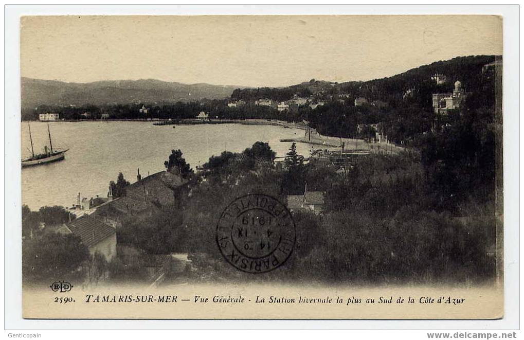 H98 - TAMARIS-sur-MER - Vue Générale (1919) - Tamaris